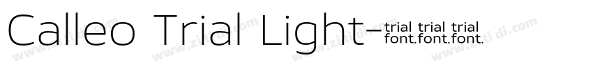 Calleo Trial Light字体转换 Calleo Trial Light字体转换